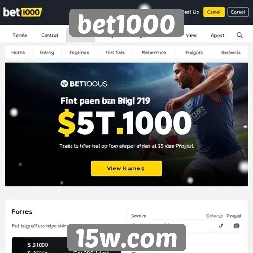 Promoções e bônus disponíveis no site bet1000